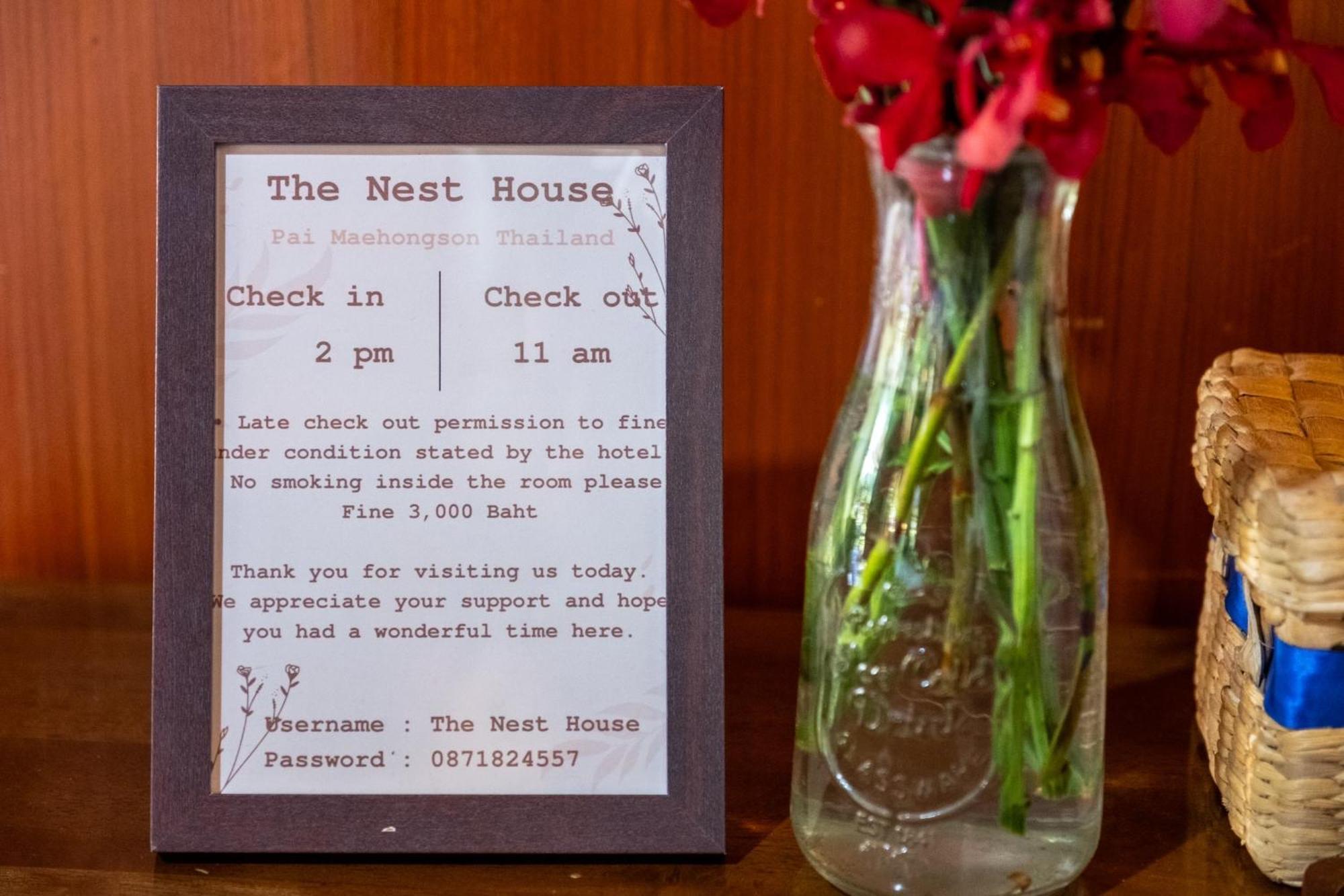 The Nest House Hotel Pai Exterior foto